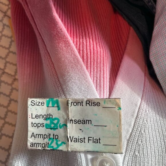 Talbots womens ombre knit cardigan button up sweater size medium boho casual - Picture 10 of 11